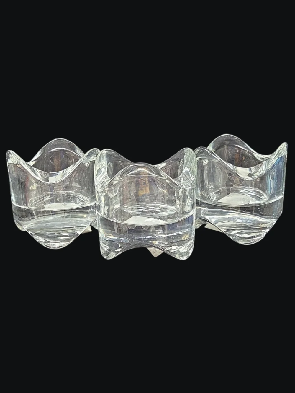 NEW Set Of 3 IKEA Vasnas Clear Glass Votive Or Tealight Holder